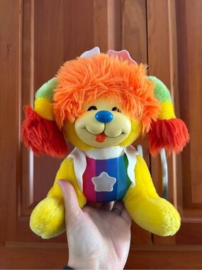RARE 1983 VINTAGE | Rainbow Brite Puppy Brite Plush Dog | 12” Mattel Hallmark